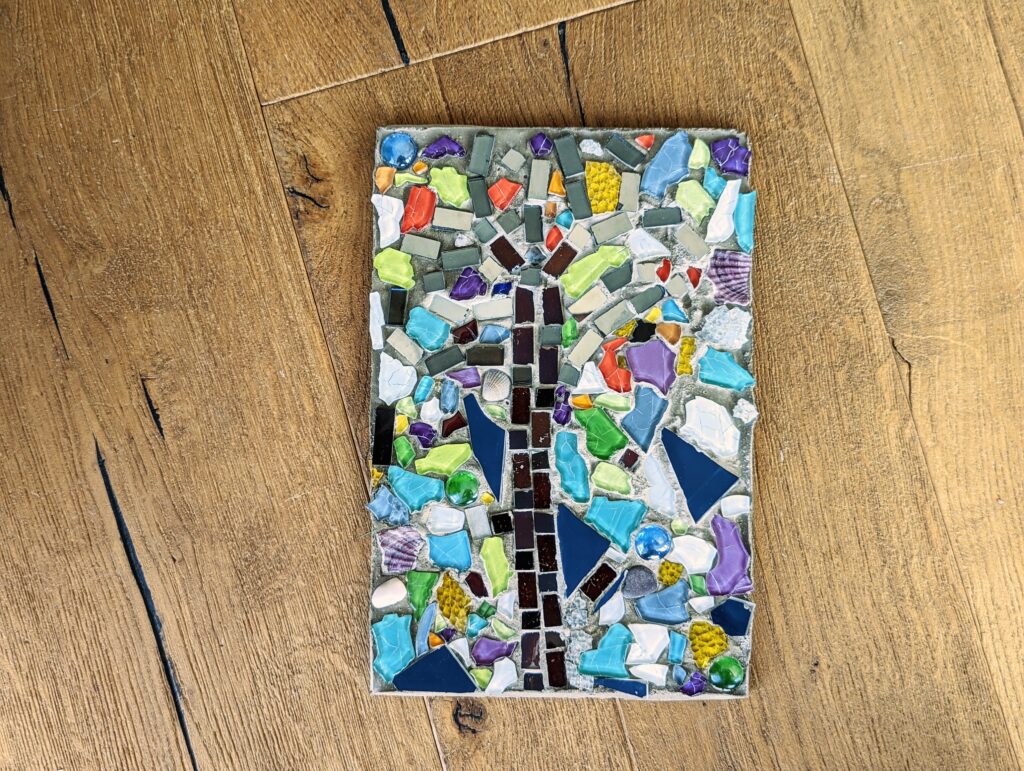 Mosaik-Bilder verblüffend einfach basteln mit Kindern in nur 3 Schritten
