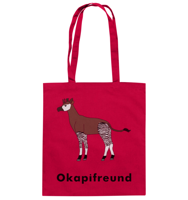 Stofftasche "Okapifreund": Einzigartiges Geschenk für große und kleine Okapi-Fans - Baumwolltasche