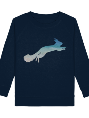Kinder Pullover "Eichhörnchen am Strand": Originelles Geschenk für Natur-Fans - Kids Organic Sweatshirt