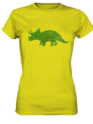 Damen T-Shirt "Triceratops auf der Wiese": Individuelles Design für Dinosaurier-Freunde - Ladies Premium Shirt