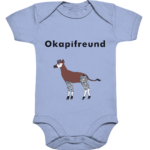 Organic Baby Strampler "Okapifreund": Einzigartiges Geschenk für kleine und große Okapi-Fans - Organic Baby Bodysuite