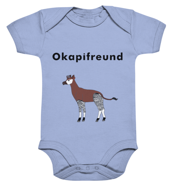 Organic Baby Strampler "Okapifreund": Einzigartiges Geschenk für kleine und große Okapi-Fans - Organic Baby Bodysuite