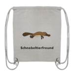 Turnbeutel "Schnabeltierfreund": Originelles Geschenk für große und kleine Schnabeltier-Fans - Organic Gym-Bag
