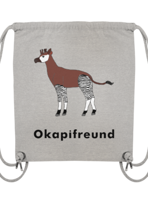 Organic Turnbeutel "Okapifreund": Einzigartiges Geschenk für große und kleine Okapi-Fans - Organic Gym-Bag