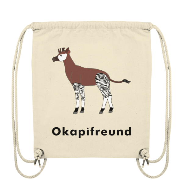 Organic Turnbeutel "Okapifreund": Einzigartiges Geschenk für große und kleine Okapi-Fans - Organic Gym-Bag