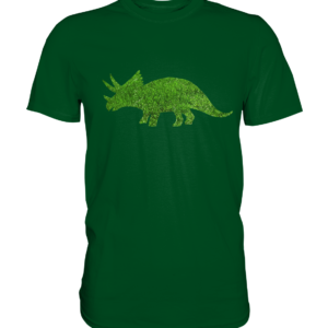 Herren T-Shirt "Triceratops auf der Wiese": Individuelles Design für Dinosaurier-Freunde - Premium Shirt