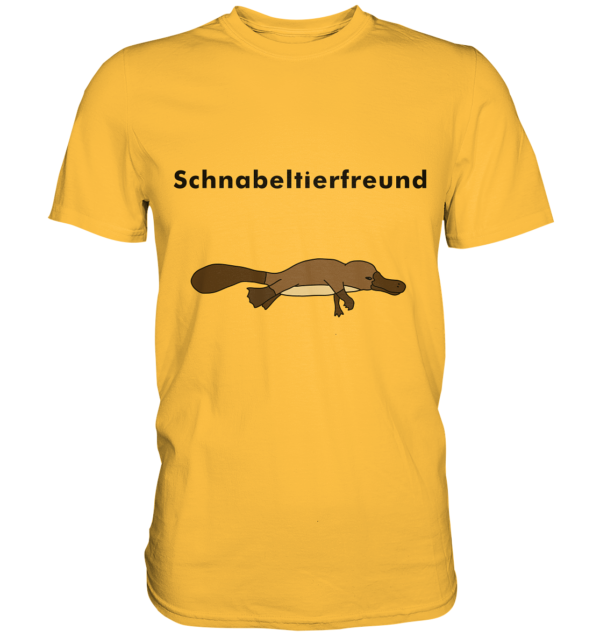 Herren T-Shirt "Schnabeltierfreund": Originelles Geschenk für große Schnabeltier-Fans - Premium Shirt
