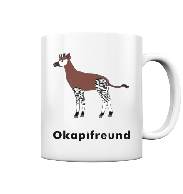 Tasse "Okapifreund": Einzigartiges Geschenk für große und kleine Okapi-Fans - Tasse glossy