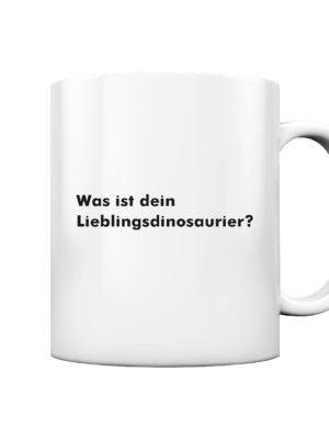 Tasse "Was ist dein Lieblingsdinosaurier?": Einzigartiges Geschenk für kleine und große Dino-Fans - Tasse glossy
