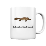 Tasse "Schnabeltierfreund": Originelles Geschenk für große und kleine Schnabeltier-Fans - Tasse glossy