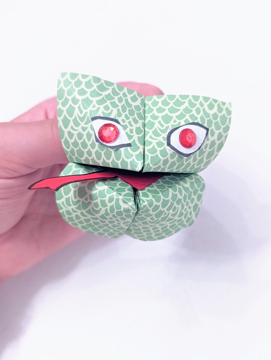Witzige Origami-Monster als kinderleichtes DIY-Spielzeug ruckzuck mit Kindern basteln!
