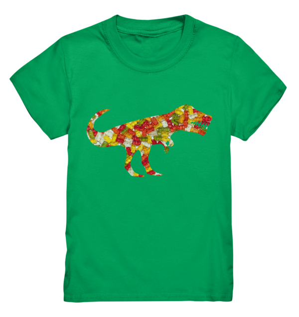 Kinder T-Shirt "T-Rex mit Hunger auf Gummibärchen": Einzigartiges Geschenk für kleine Dinosaurier-Freunde - Kids Premium Shirt