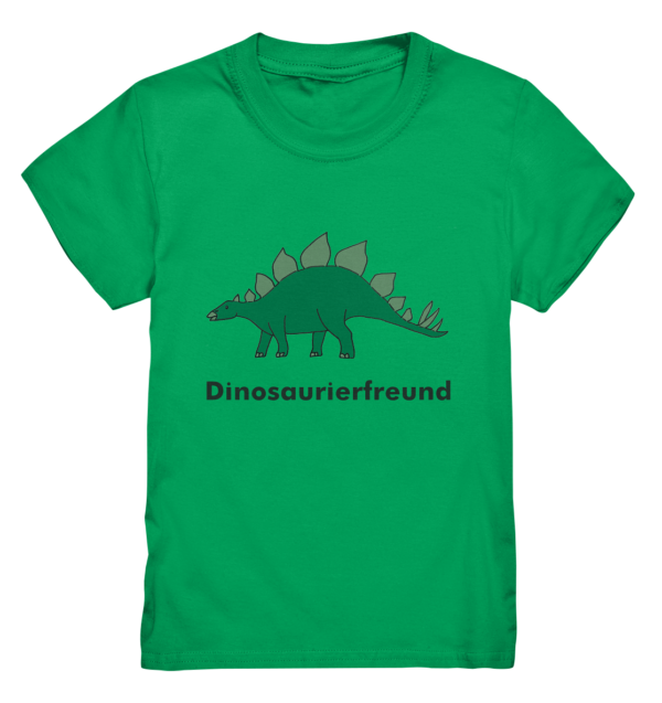 Kinder T-Shirt “Dinosaurierfreund”: Einzigartiges Geschenk für kleine Dinosaurier-Fans (Motiv: Stegosaurus) – Kids Premium Shirt