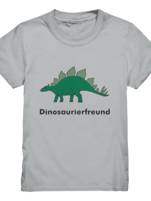 Kinder T-Shirt “Dinosaurierfreund”: Einzigartiges Geschenk für kleine Dinosaurier-Fans (Motiv: Stegosaurus) – Kids Premium Shirt