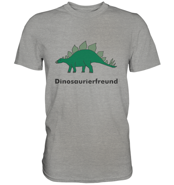 Herren T-Shirt “Dinosaurierfreund”: Einzigartiges Geschenk für große Dinosaurier-Fans (Motiv: Stegosaurus) – Premium Shirt