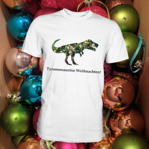 Zauberhaftes Weihnachts-Outfit mit Dino: Herren T-Shirt "Tyrannosauröse Weihnachten!"- Premium Shirt