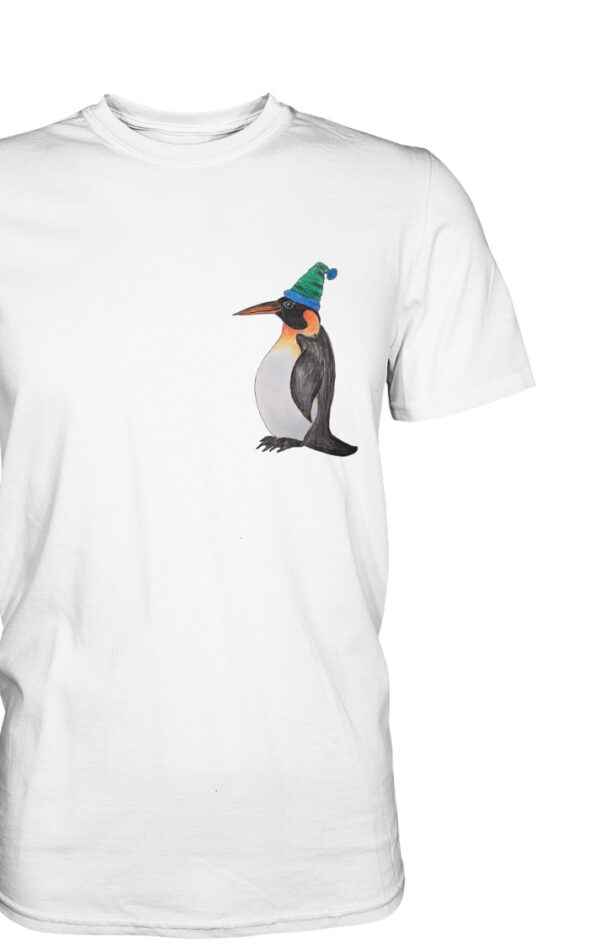 Pinguin mit kuscheliger Wollmütze: Zauberhaftes Design aus Köln am Rhein - Premium T-Shirt für Herren