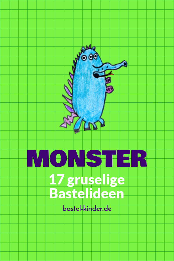 Du suchst monstermäßige Bastelanleitungen für Kinder? Wir haben 16 kinderleichte Ideen zum Basteln von Monstern für euch zusammengestellt!