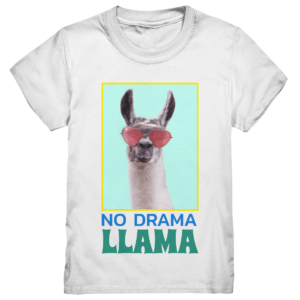 NO DRAMA, LLAMA! Lustiges Alpaka-Lama-T-Shirt für Kinder auch als Familien-Partnerlook Mutter, Vater, Tochter, Sohn