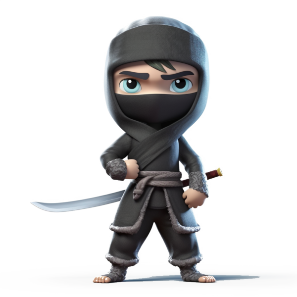 Komplettset für eine Ninja-Schatzsuche mit 4 bis 10 Kindern im Alter von 4 bis 8 Jahren